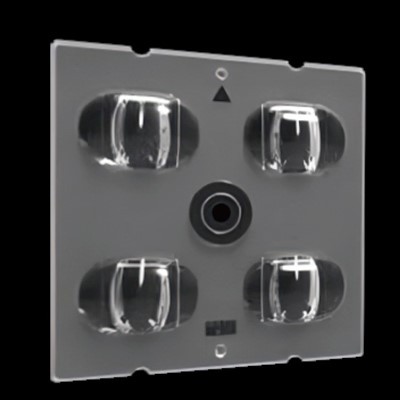 4 v 1 visoki - optični objektiv za ulično razsvetljavo